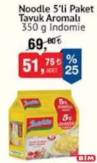 INDOMİE TAVUK AROMALI NOODLE 350 G fiyat ve kampanya bilgisi